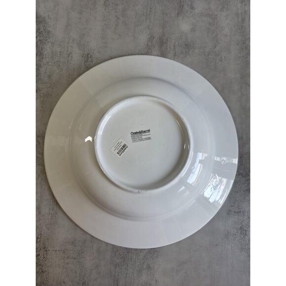 Crate & Barrel White Vegetable Serving Bowl/Judith Moss Kruger Italy 13½" GUC - Picture 12 of 14